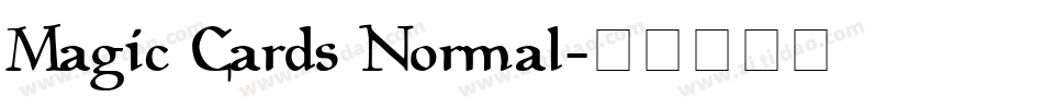 Magic Cards Normal字体转换